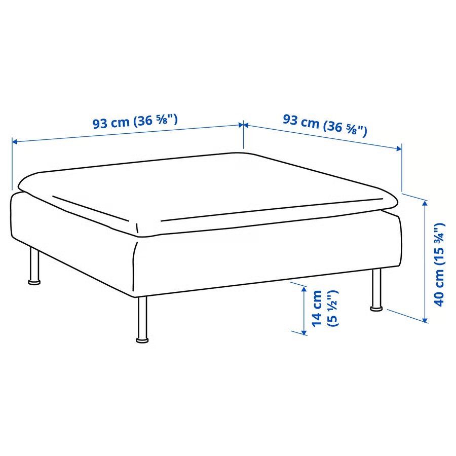 Ikea Sgabelli: IKEA SÖDERHAMN Hocker mit neuem Bezug Tallmyra – Usato da Luzern venduto da monyet 3