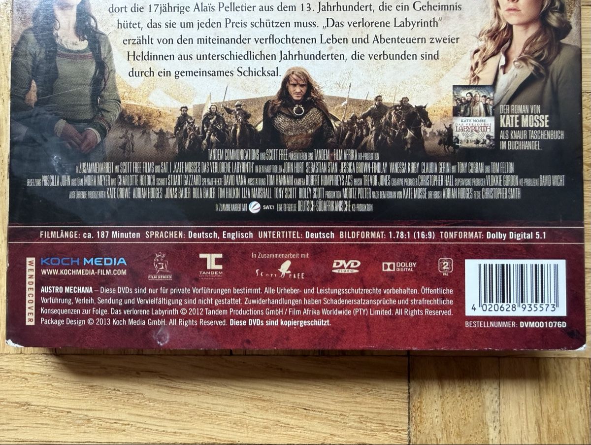 Tous les DVDs: Das verlorene Labyrinth DVD 2-Disc – D'occasion à Allschwil par Ivyleaf 2