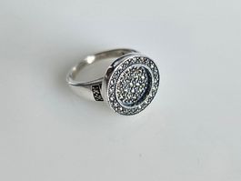 Silberring mit Pyrit Grösse 52