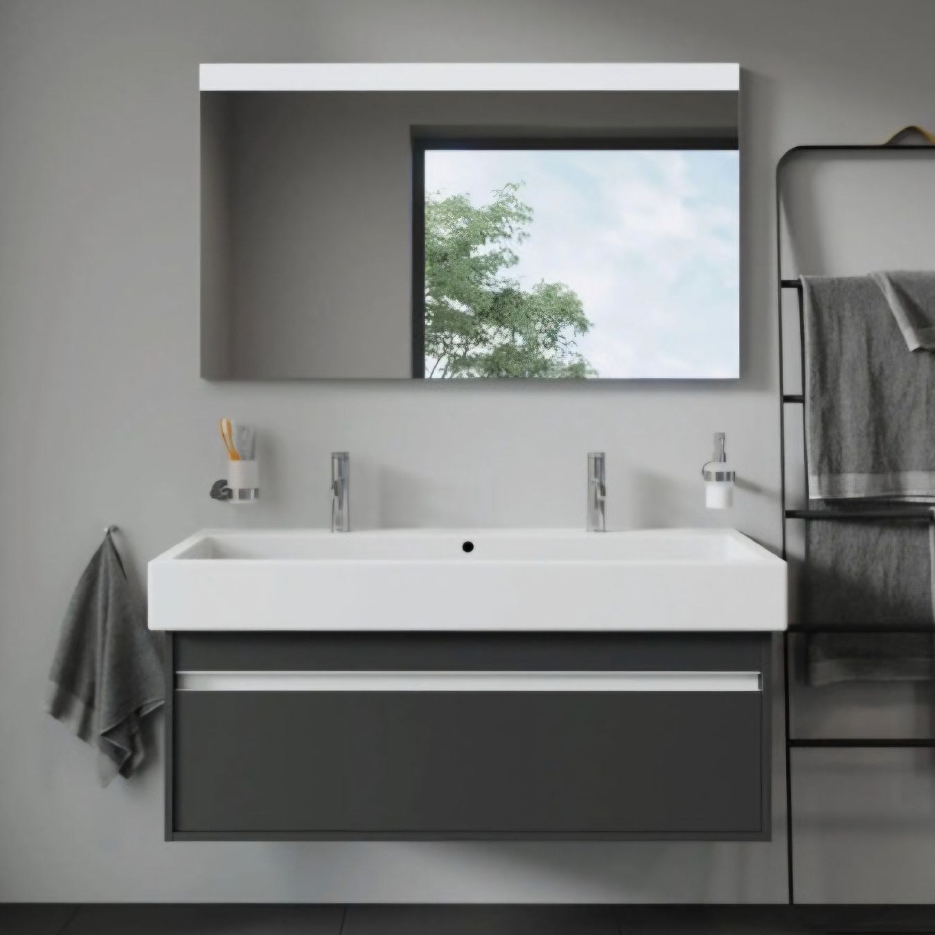 Lavabi & lavandini: Doppel-Waschtisch Duravit Vero 120 cm weiss – Nuovo e nell'imballaggio originale da Reinach BL venduto da Malin20 2