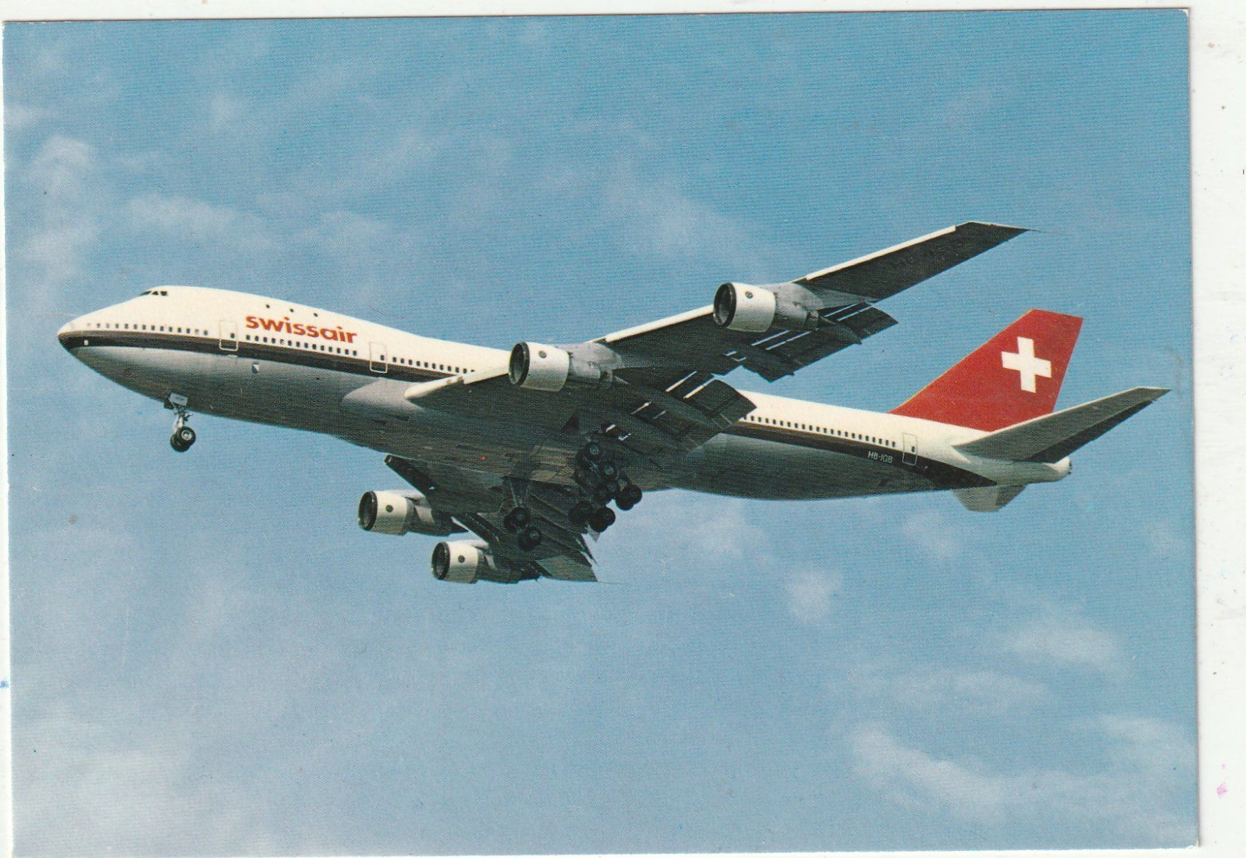 Cartoline postali: Swissair  Boeing 747 – Usato da Lumbrein venduto da made02