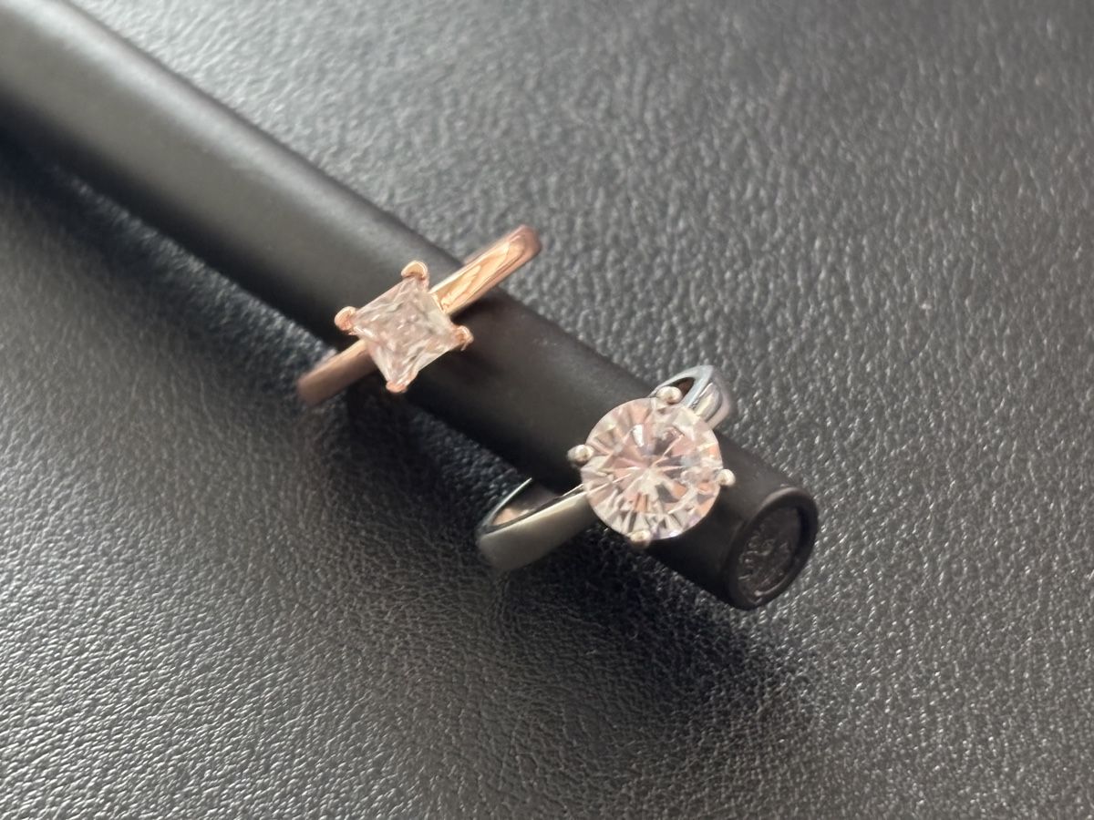 Anelli: 2 x Solitaire Rings – Nuovo e nell'imballaggio originale da Mellingen venduto da Guilhermefurlan 2