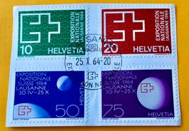 Nr.402/403/404/405 GESTEMPELT 1963 Expo Lausanne(2) 