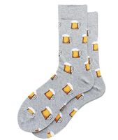 Bier Socken grau Socken mit Bier Motiv Grösse 40 - 46