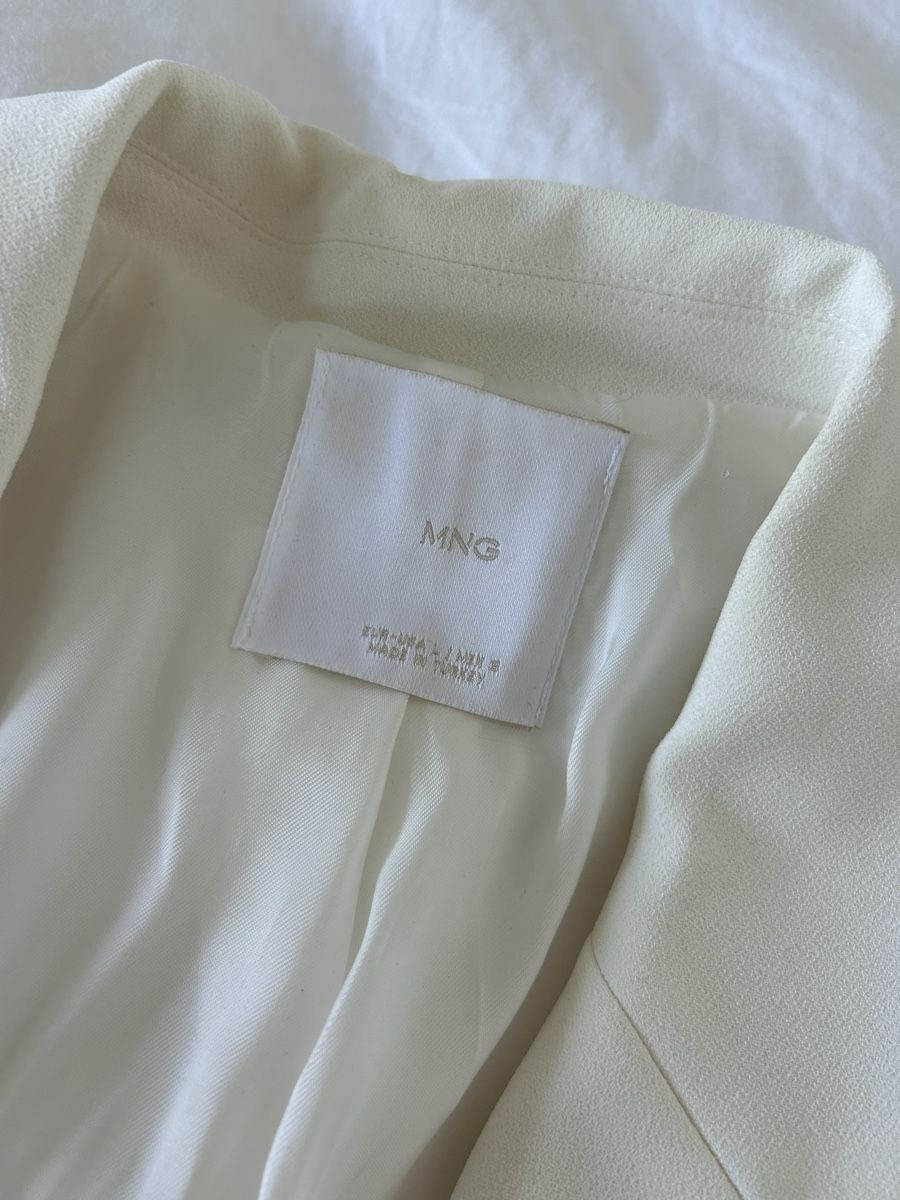 Mango Giacche: Blazer Mango, Creme Weiss, Grösse L – Nuovo (secondo la descrizione) da Jona venduto da Tanmue 1