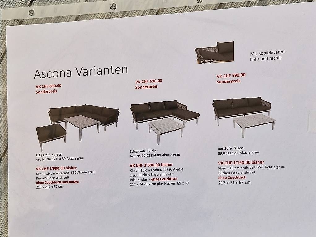 Divani: Gartenlounge neu – Nuovo e nell'imballaggio originale da Lützelflüh-Goldb venduto da Rampenverkauf_72_ 2
