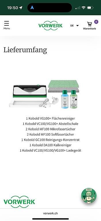 Altro per la casa: Vorwerk Kobold VG100+ – Usato da Dornach venduto da Samwyss 4