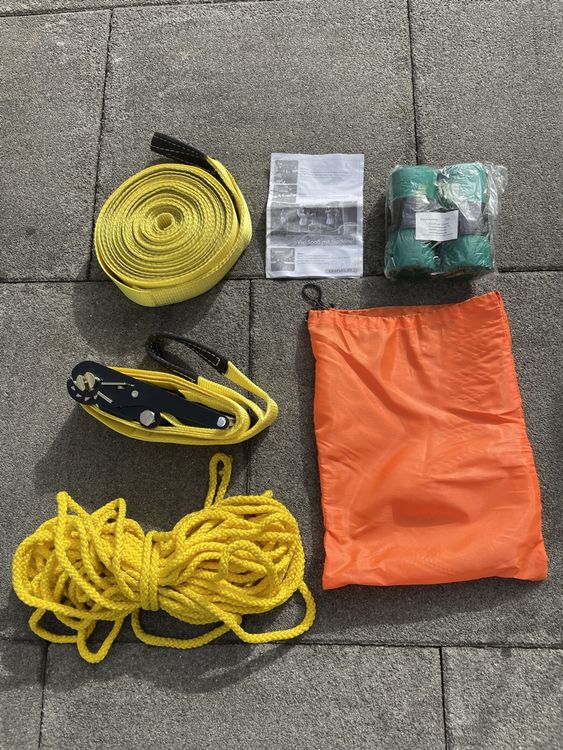 TTETTZ Slackline Rolle Aluminium - Für Kinder & Outdoor Aktivitäten