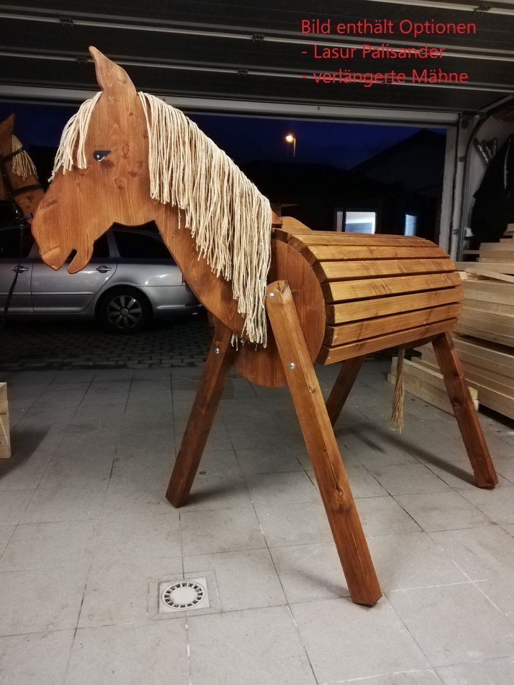 Giocattoli: Holzpferd Spielpferd, Grösse XL – Nuovo e nell'imballaggio originale da Wiezikon b.Sirnach venduto da Asti75 3