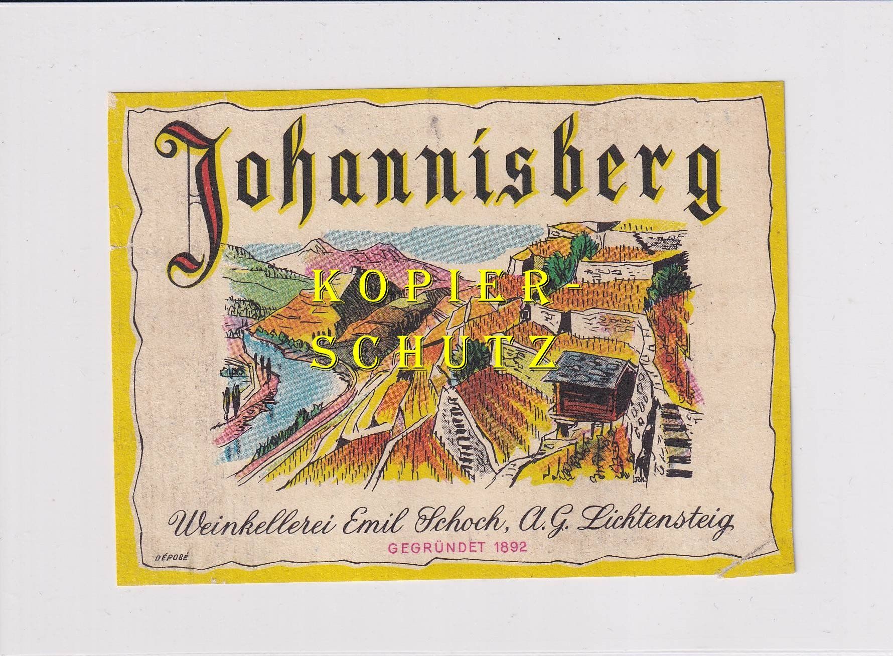 Papiere: Etikette - Johannisberg /bd – Gebraucht aus Hombrechtikon von Rudolf07