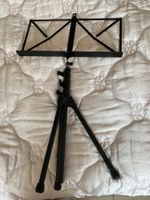 Notenständer, schwarz, zusammenlegbar