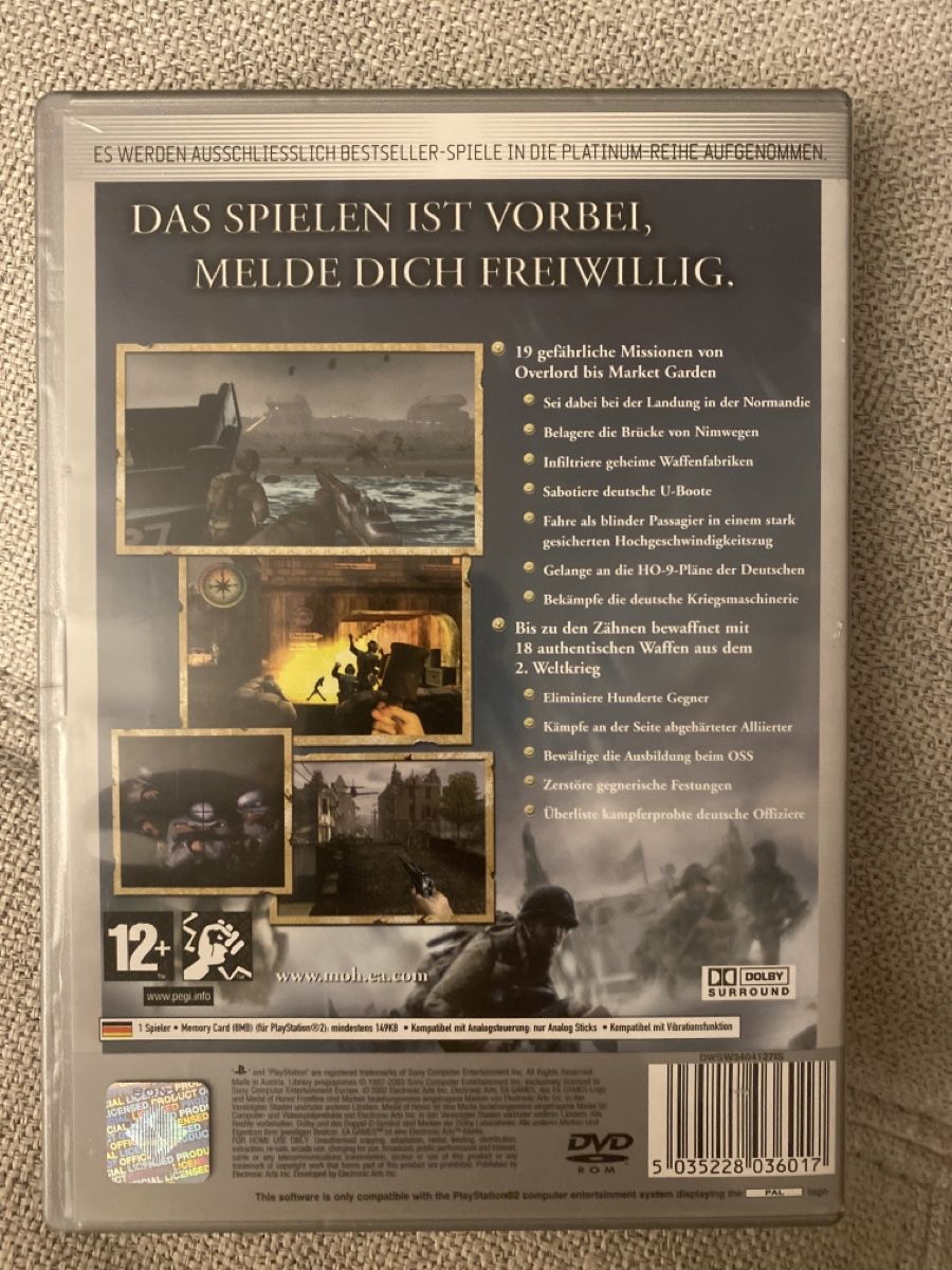 Jeux: Medal of Honor Frontline – D'occasion à St. Gallen par sabrina_19 2