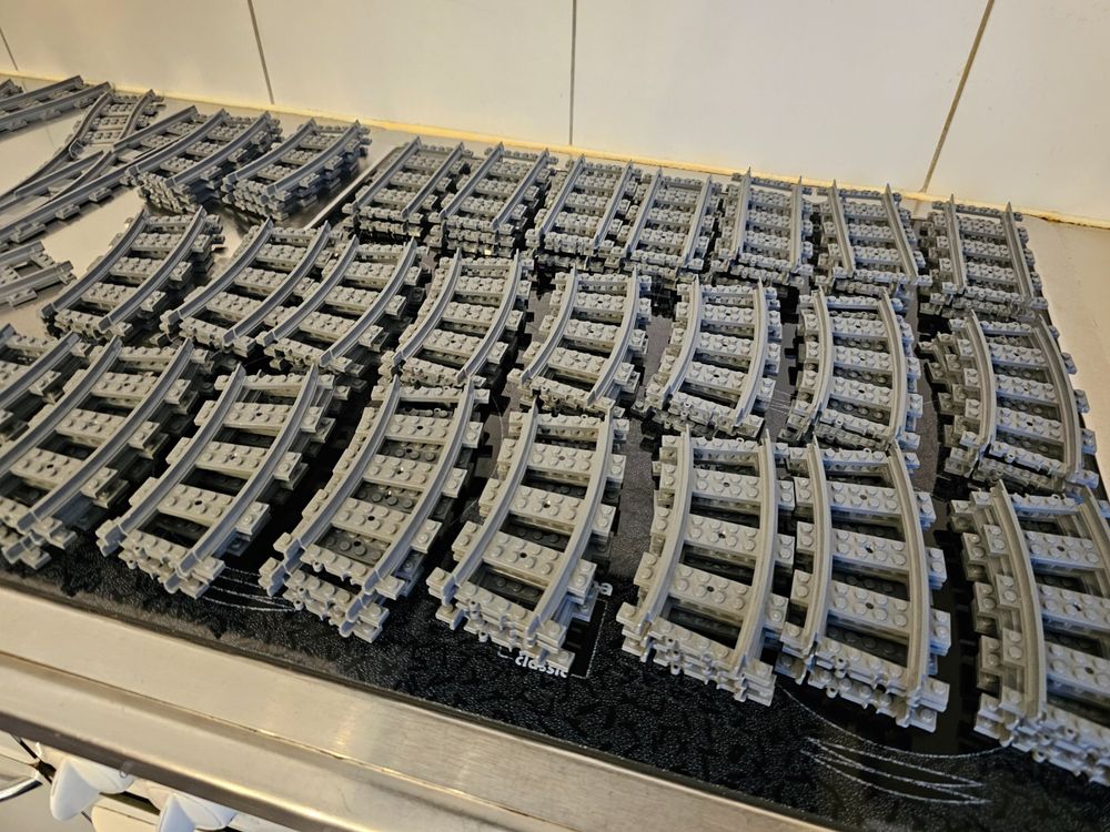 67-teiliges Schienen Set City Eisenbahn - Kompatibel Mit Markenbausteinen Ab 2 Jahren