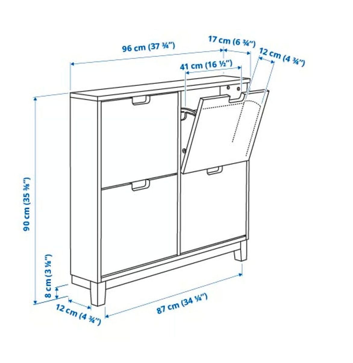Ikea Garderobe: Schuhschrank weiss – Gebraucht aus Zürich von tvtbrv 2