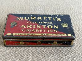 Alte Zigarettendose Blechdose MURATTI‘S Ariston Cigarettes  