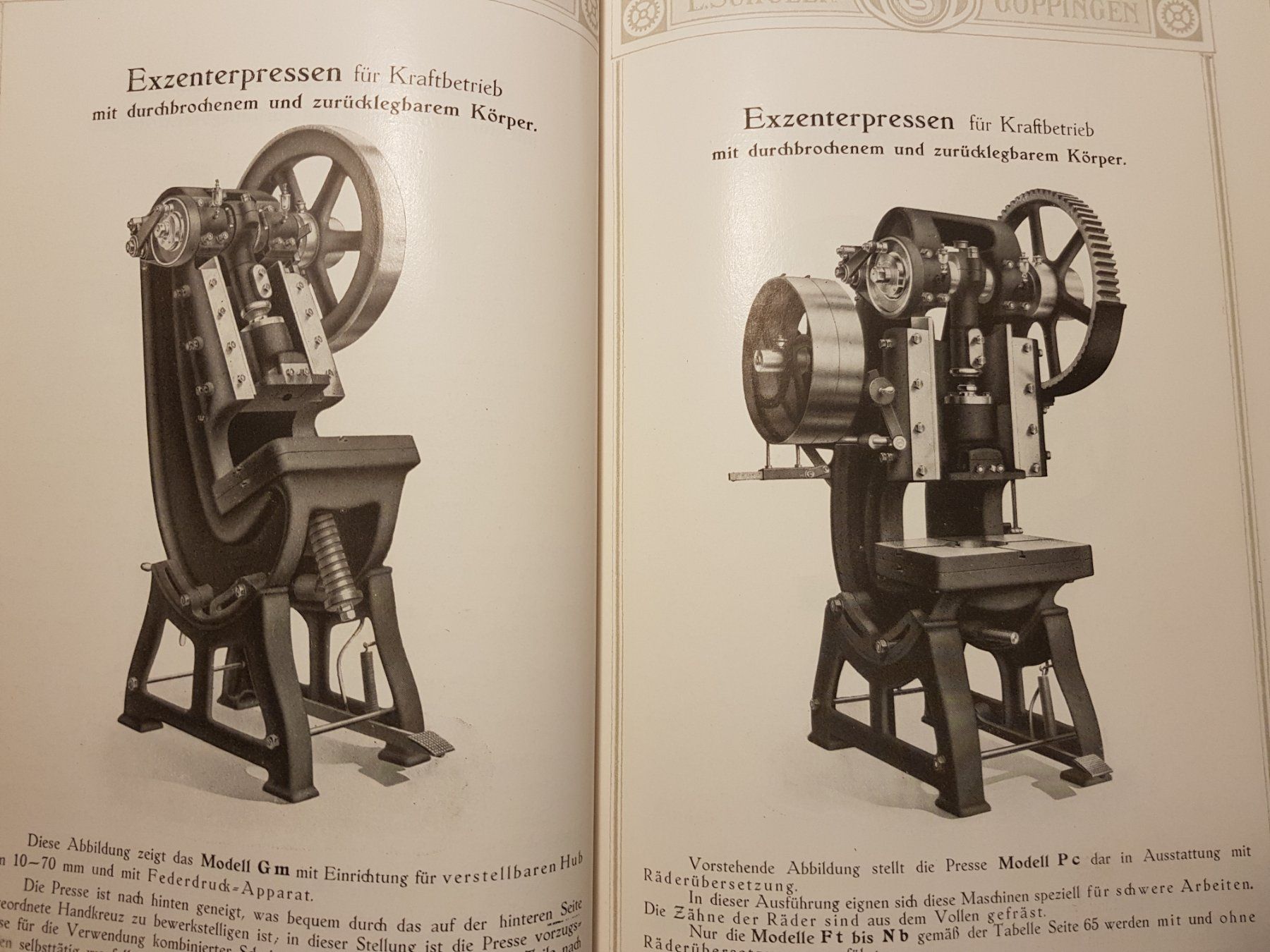 Libri: Katalog Exzenterpressen L. Schuler 1917 – Usato da Lausanne venduto da LasloH 4