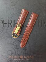 Maurice Lacroix Kroko Uhrenarmband aus Leder - Braun 21 mm