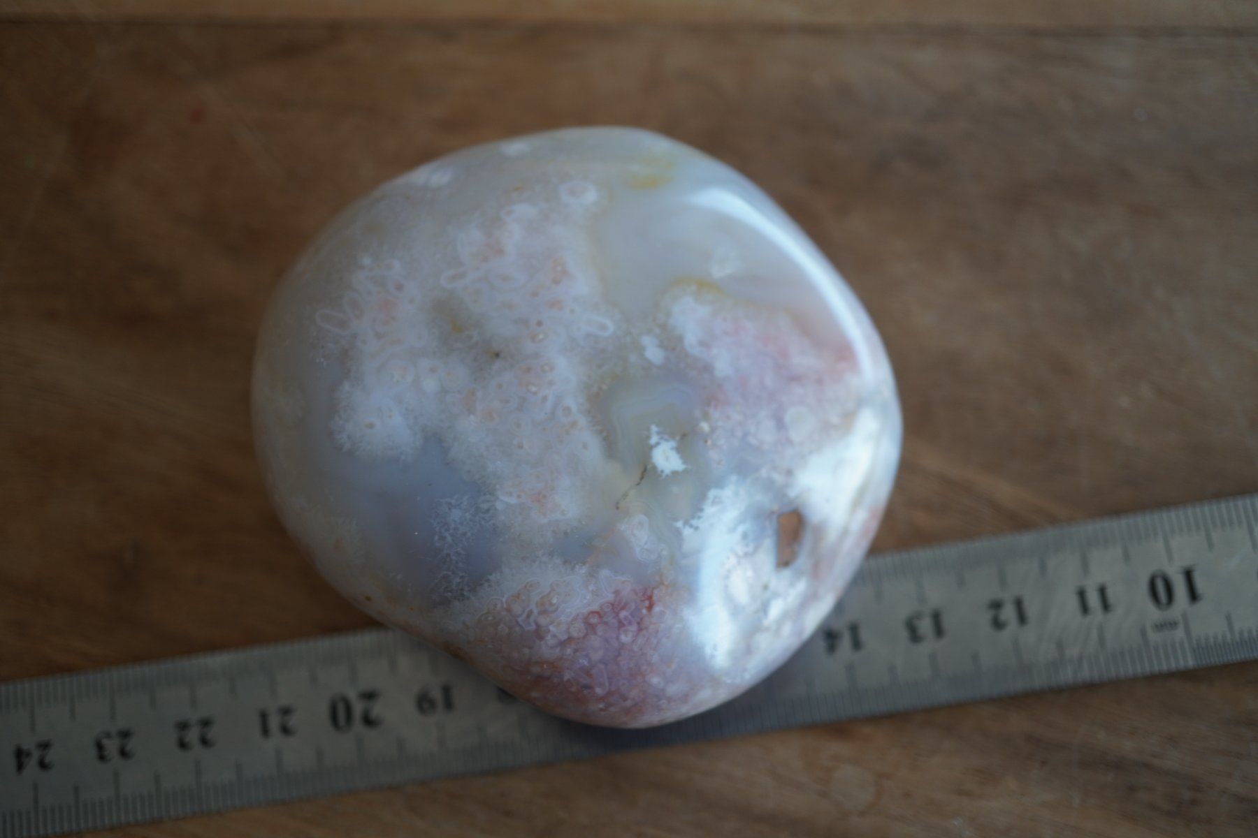 Minerali & Pietre curative: Chalcedon Achat Jumbo Trommelstein  8cm x 7cm – Nuovo e nell'imballaggio originale da Eschenbach SG venduto da topstone 2