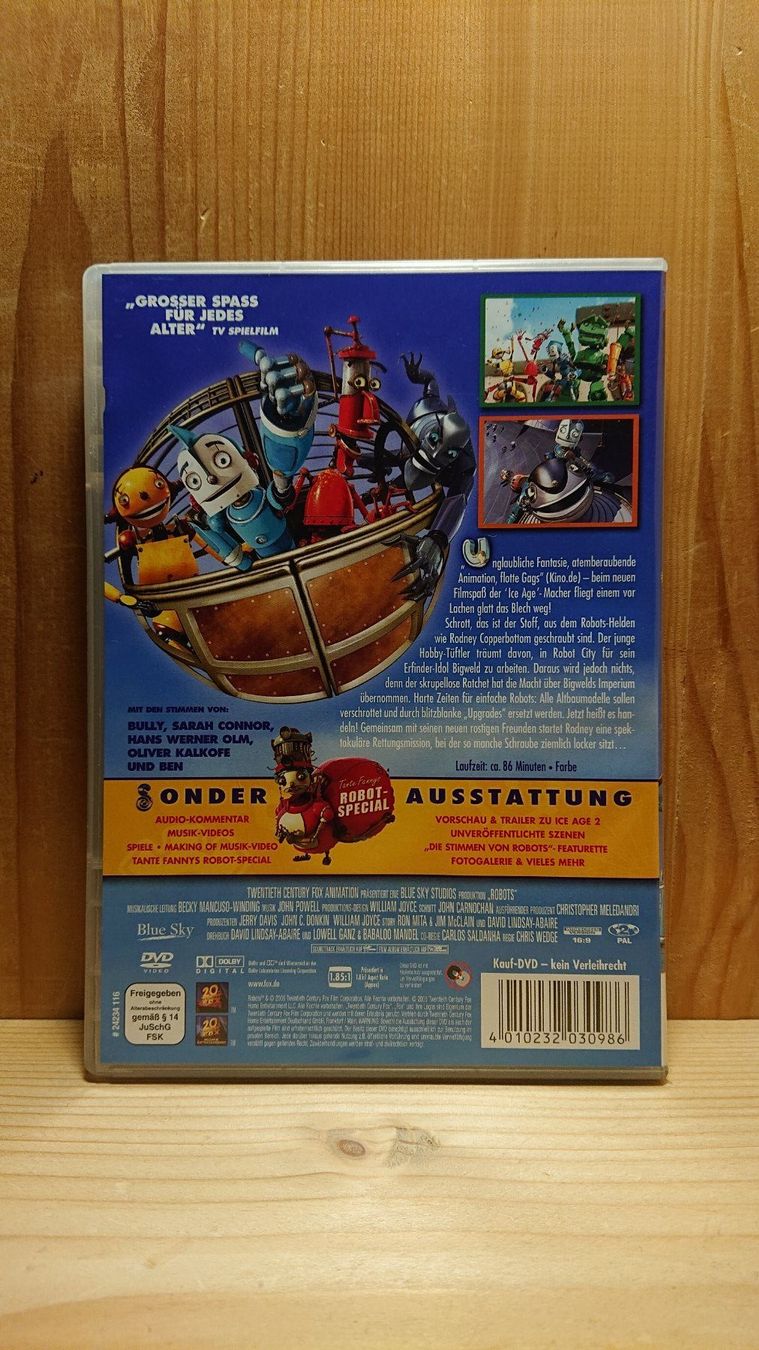 Tutti i DVDs: ROBOTS DVD – Usato da Wilderswil venduto da Exebub 1