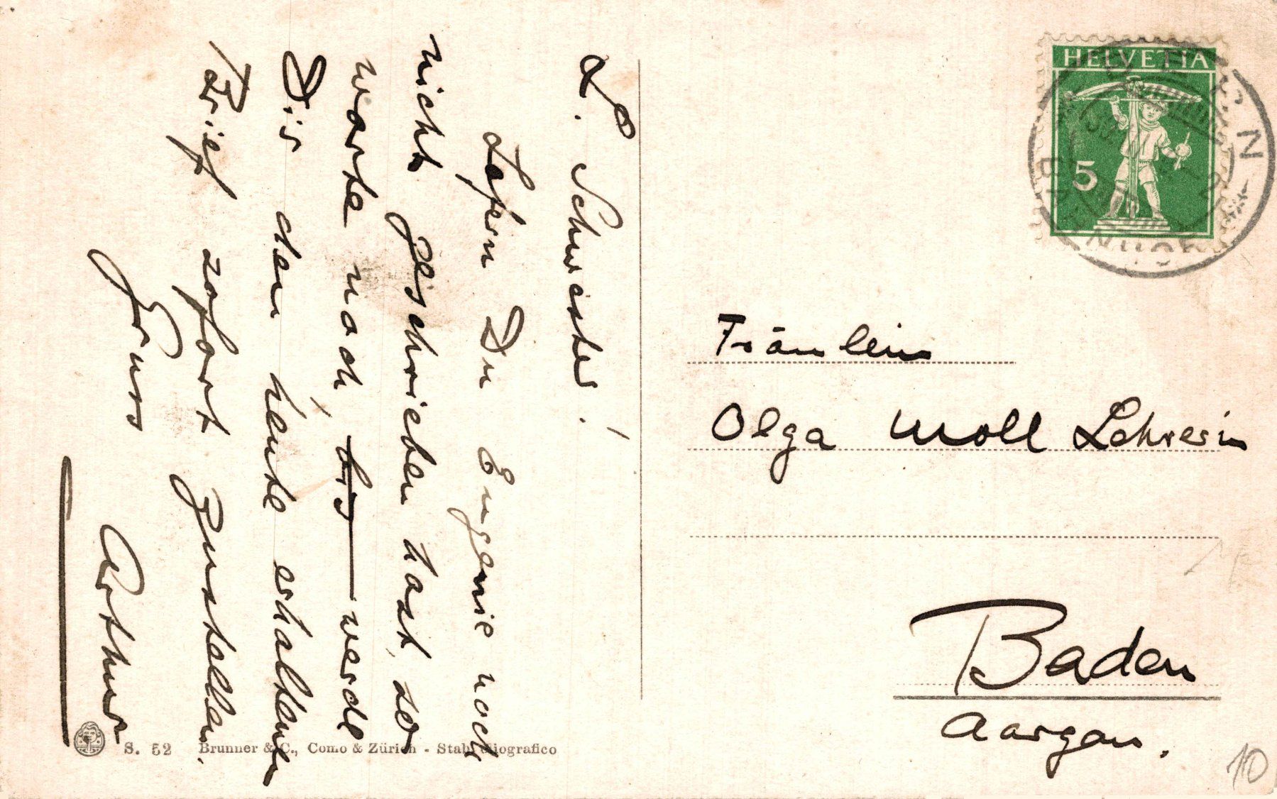 Cartoline postali: Les moissonneures. Bauern mit Sensen bei der Ernte – Usato da Bronschhofen venduto da Astore 1