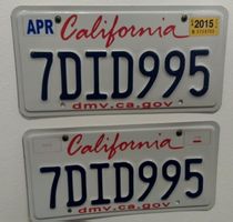 US Nummernschilder California 7DID995