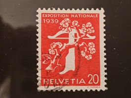 CH 1939 Retuchierungen N° 234Bz.3.01 Kat. Fr. 107.--