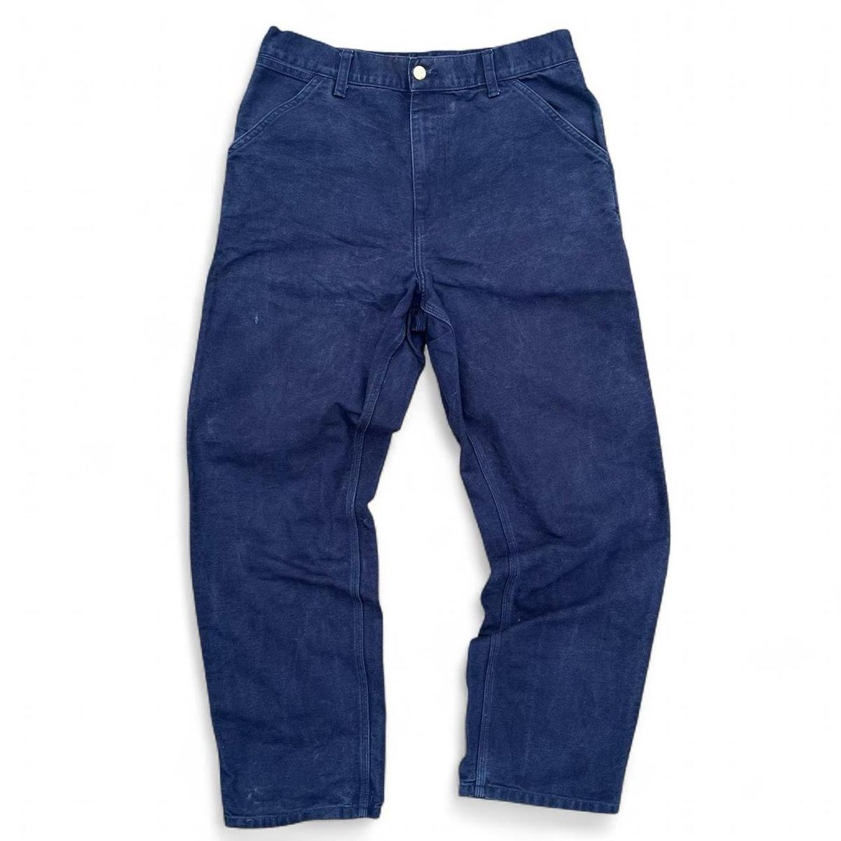 Carhartt Pantaloni: Carhartt WIP Workpants Single Knee Navy – Usato da Riehen venduto da art_c76v 2