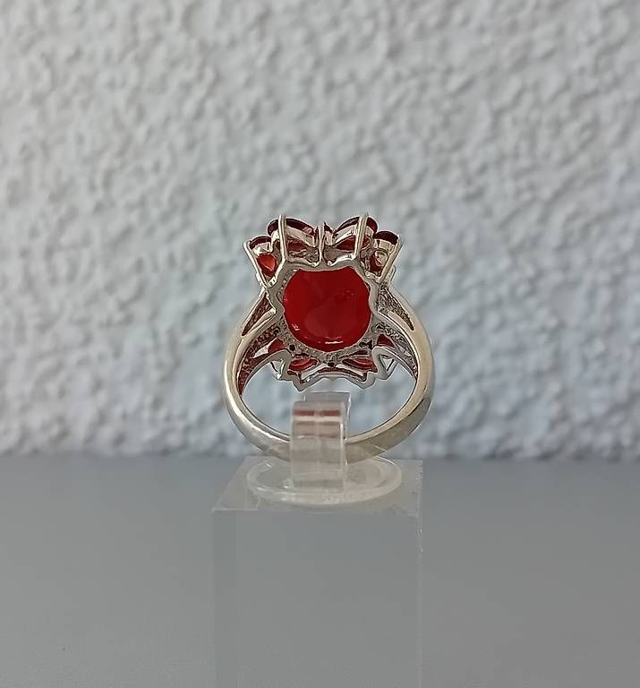 Ringe: Ring mit Karneol und Granat in Silber – Gebraucht aus Stans von wer_fd5f 4