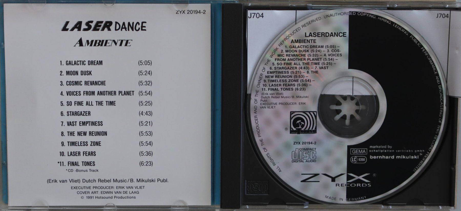 CD: Laser Dance – Ambiente – Usato da Luzern venduto da CONTENTI 1