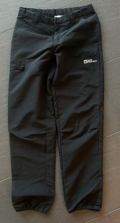 schwarze Jack WolfskinKinder-Outdoorhose in Grösse 152