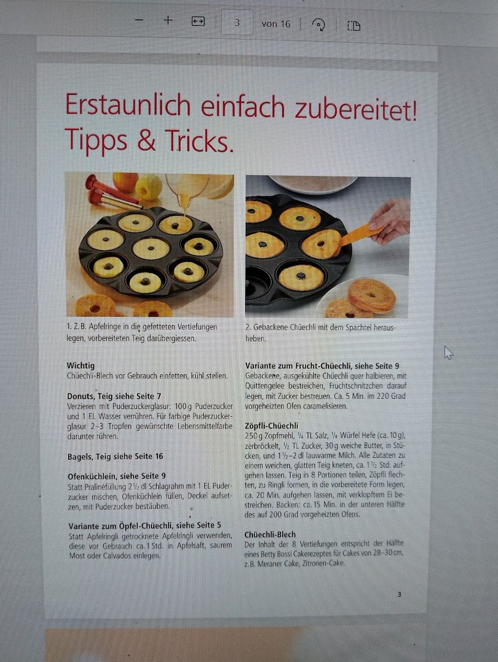 Betty Bossi Moules à gâteaux: 2 Stück "Chüechli-Blech" – D'occasion à Trub par Cbastian 3