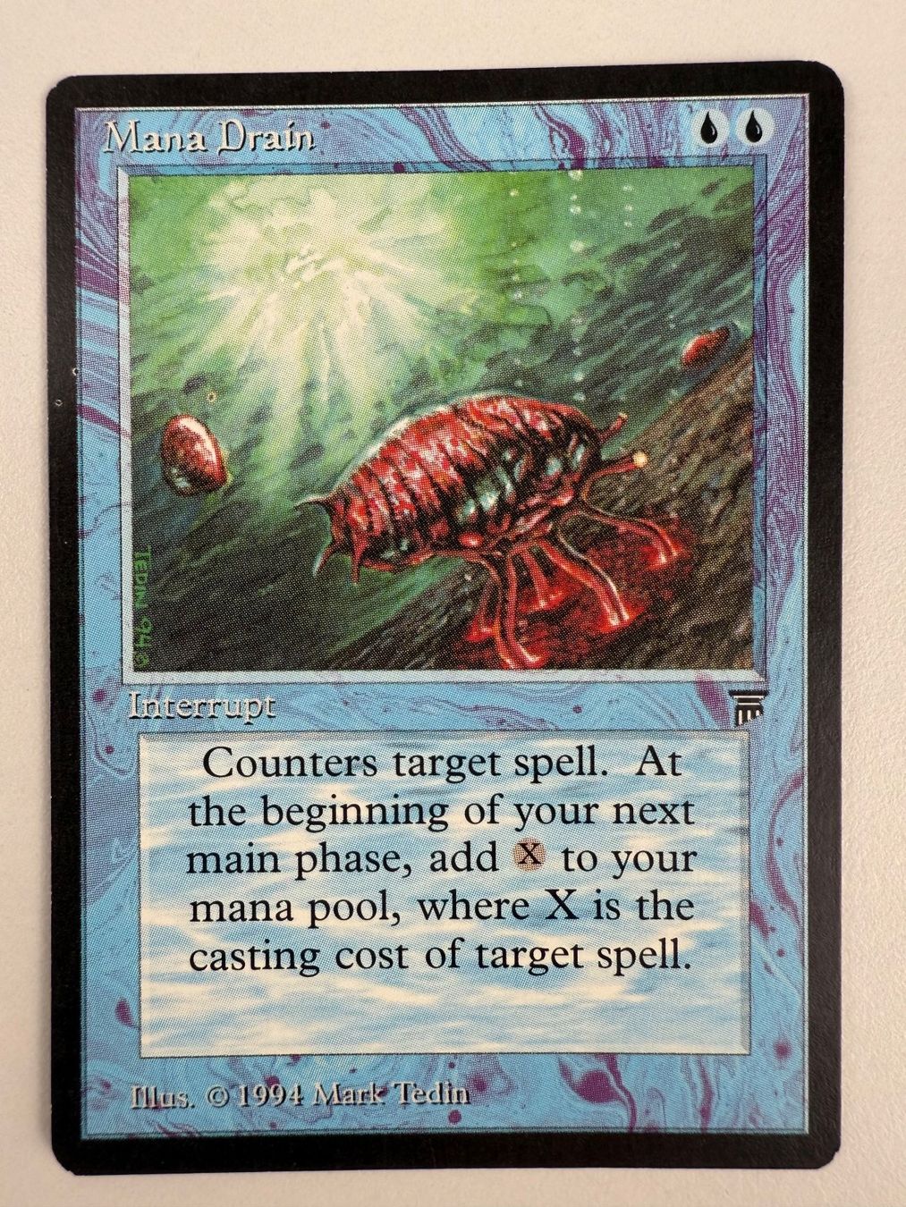 Magic The Gathering Carte collezionabili: Magic the Gathering: Legends - Mana Drain – Usato da Gasel venduto da Alter_Ego