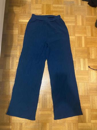 Pantalon bleu taille élastique - taille S