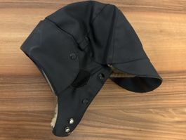 Fliegermütze schwarz Grösse L mit Ohrenklappen guter Zustand