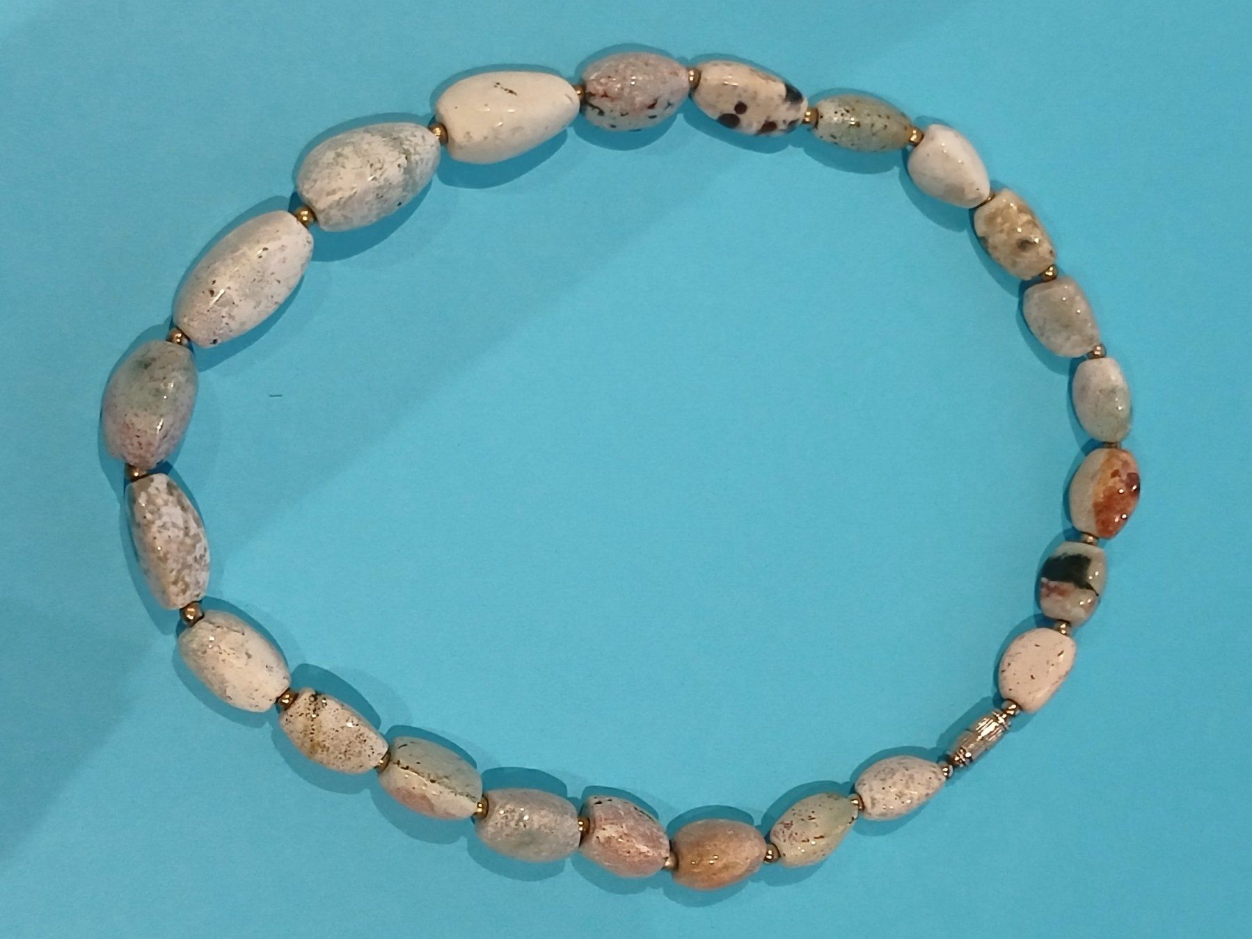 Catenine: Achatkette aus Chile, wunderschönes Unikat – Usato da Wikon venduto da luxor2004