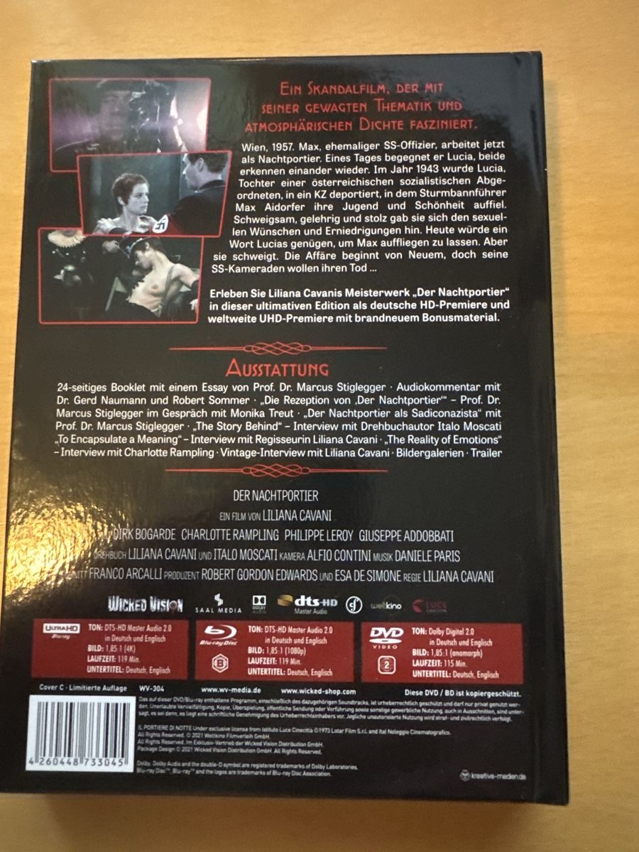 Tutti i DVDs: Der Nachtportier – Nuovo (secondo la descrizione) da Brunnadern venduto da Nanuk60 1