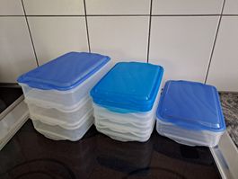 Set Lunchboxen blau individuel stabelbar