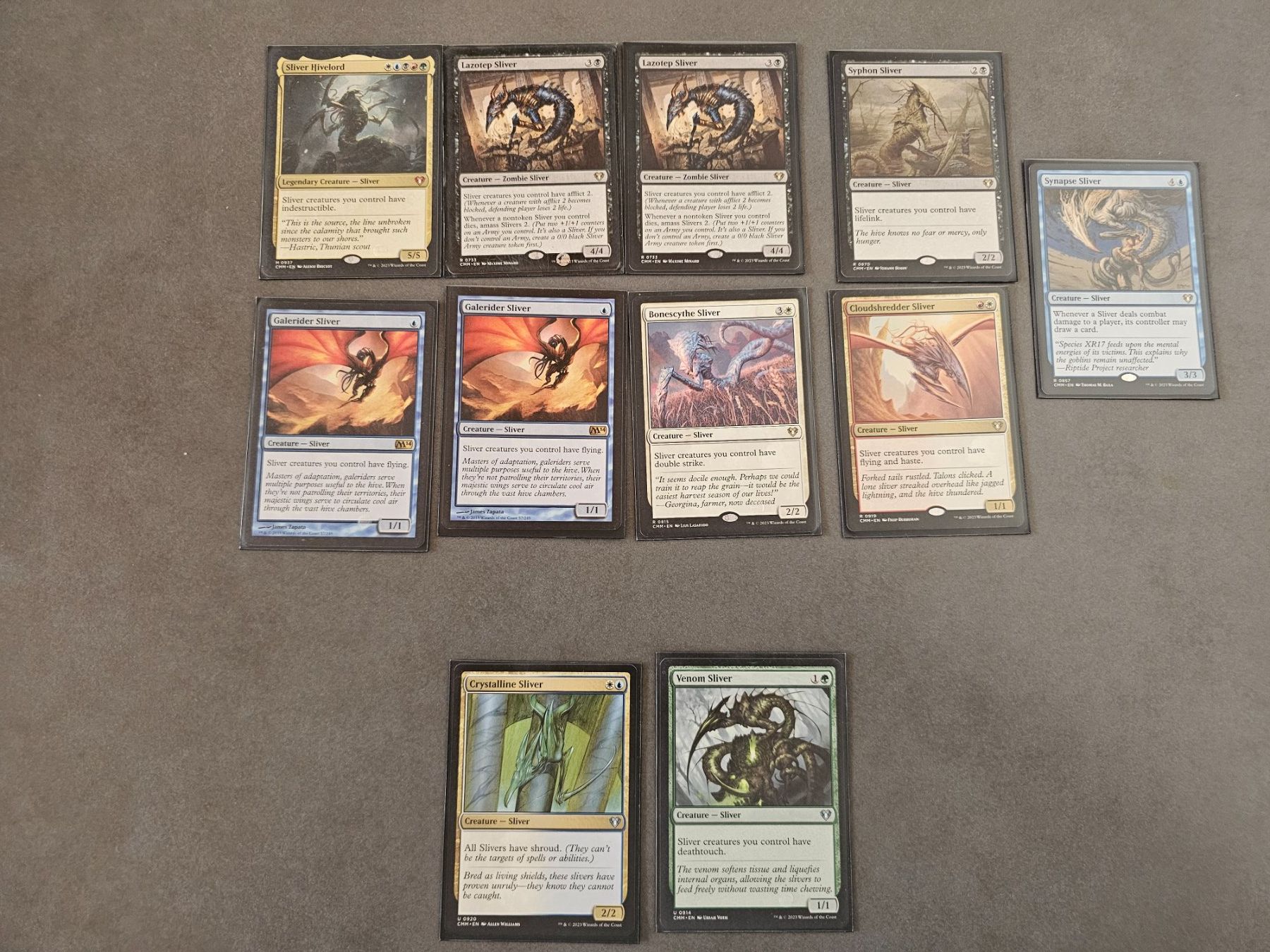 Magic The Gathering Sammelbilder & Trading cards: Magic the Gathering Sliver Bundle (9 rare + 2 uncommon) – Neu (gemäss Beschreibung) aus Läufelfingen von struuub92