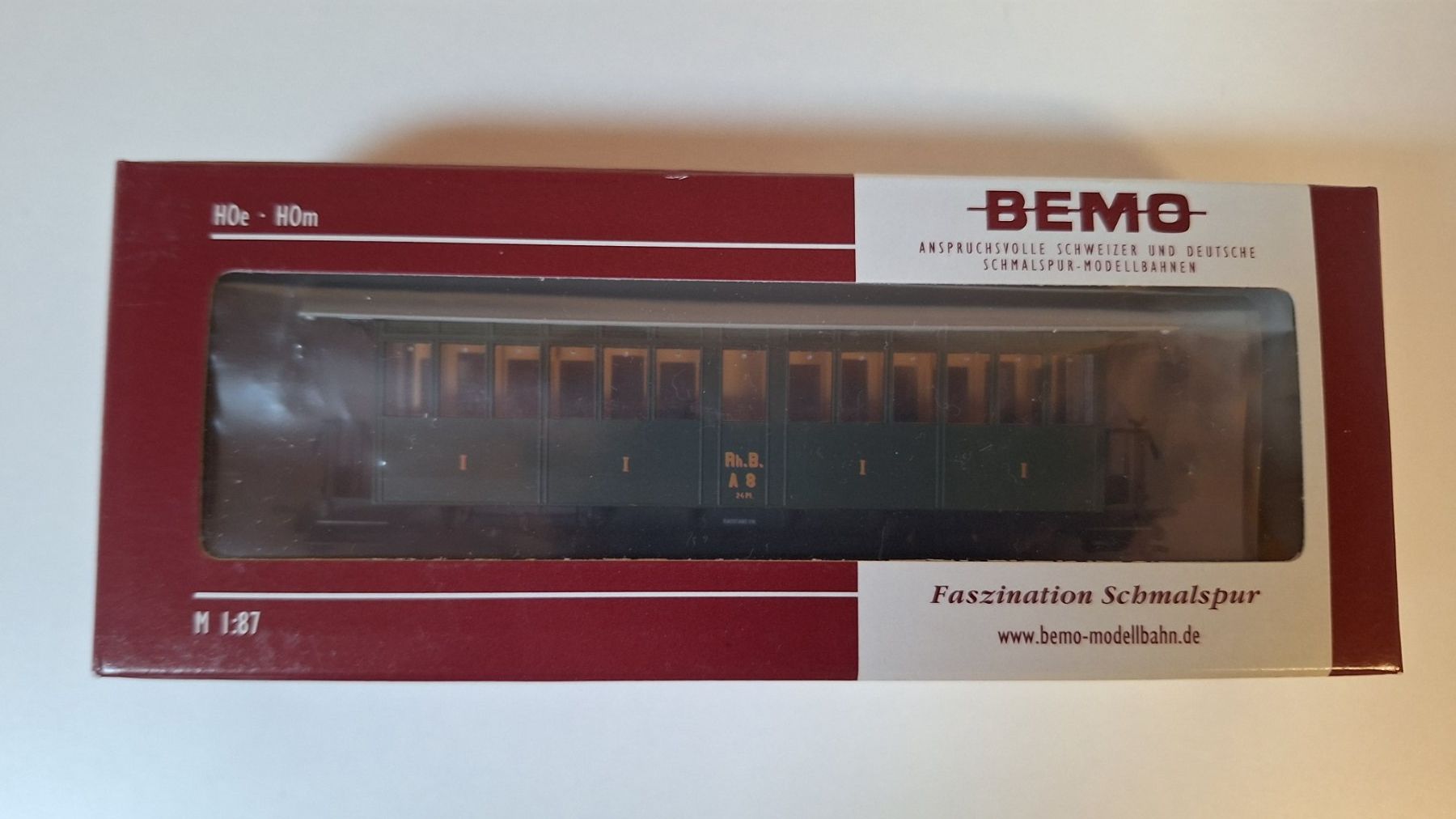 Bemo Modelleisenbahnen: Bemo 3232 108 RhB A 8 Personenwagen – Neu (gemäss Beschreibung) aus Haslen AI von JEPIZU 2