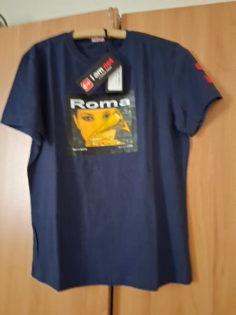 Maglietta Roma in cotone made in Italia .