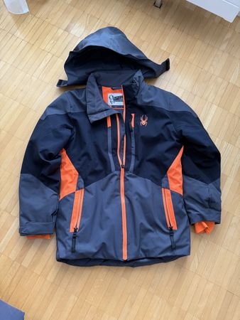 Kinder Skijacke Spyder Farbe Blau/Orange Grösse 140 (12)
