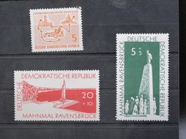 DDR 1957 Aufbau Gedenkstätten / Radrennfahrt **