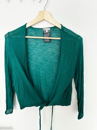 Street One Strickjäckchen grün Viskose Grösse 38-neu