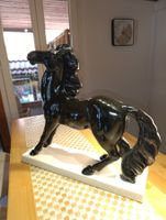 Vintage Pferde Skulptur porzellan signiert 80er Top