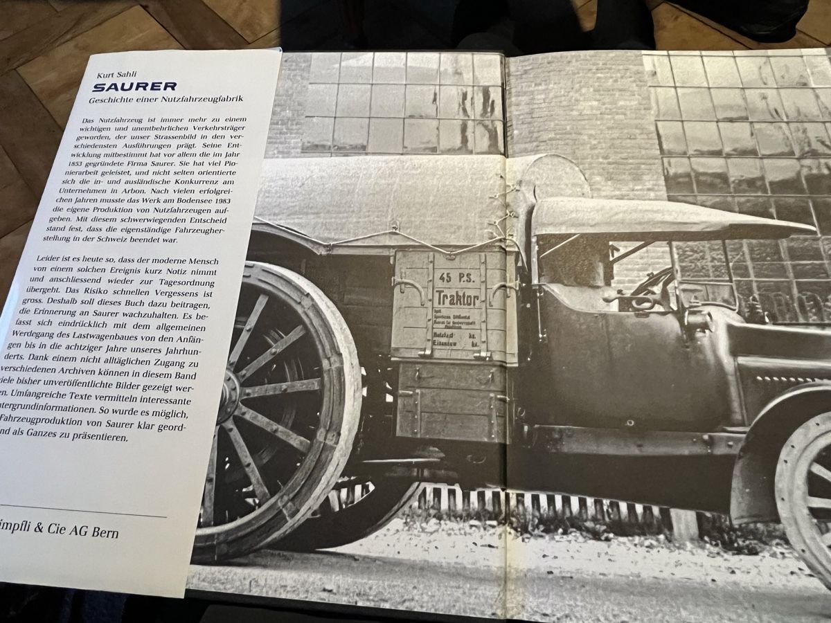 Libri: SAURER Geschichte einer Nutzfahrzeugfabrik Oldtimer Buch – Usato da Wiesenberg venduto da swissantik 1
