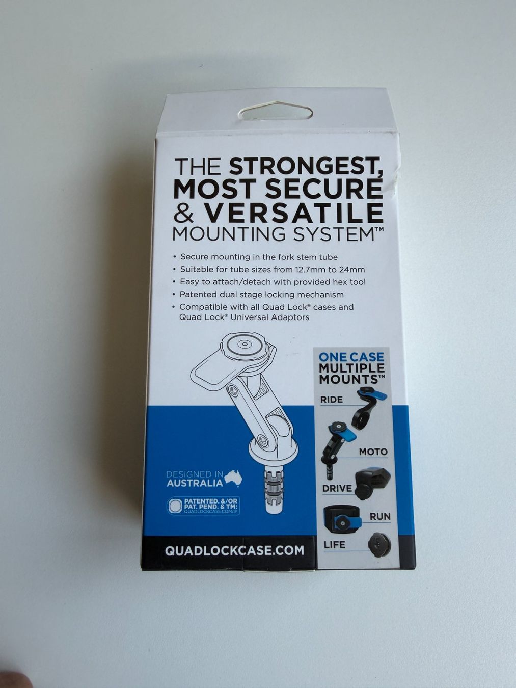 Quad Lock Staffe: Quadlock Motorcycle Fork Stem Mount + vibration dampener – Usato da Zürich venduto da JulesZHW 4