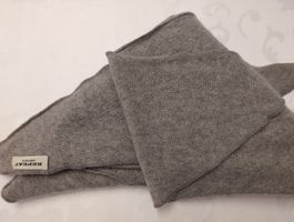 Repeat 100% Cashmere  Dreiecksschal, Neuwertig, grau