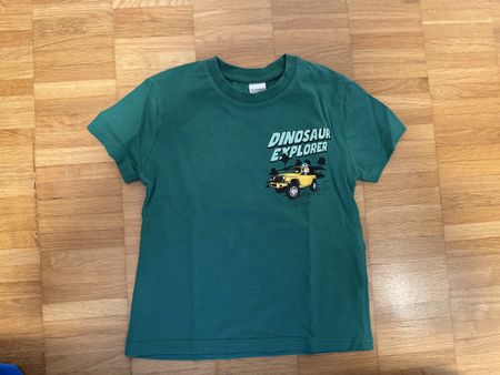 Dino T-Shirt, Gr. 110-116, Grün, Dinosaurier-Motiv, Top!