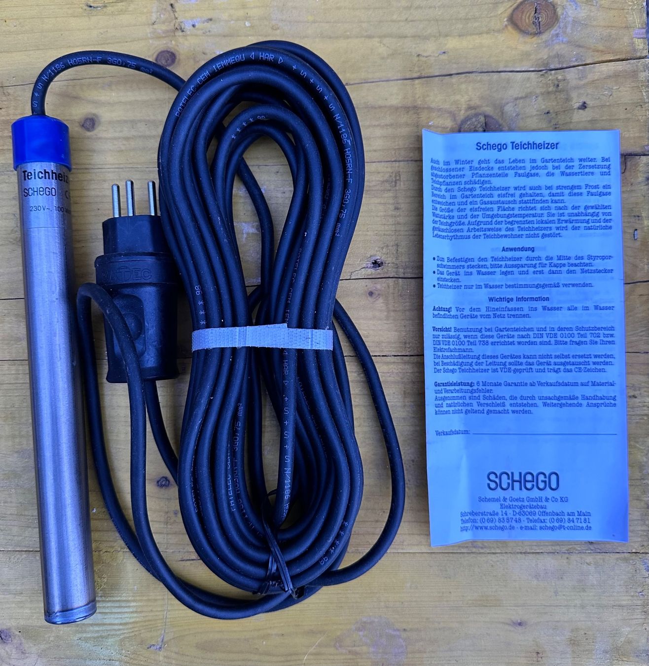 Radiatori: Schego Teichheizer 100W (neu) 10m Kabel – Nuovo (secondo la descrizione) da affoltern am albis venduto da bakee 3