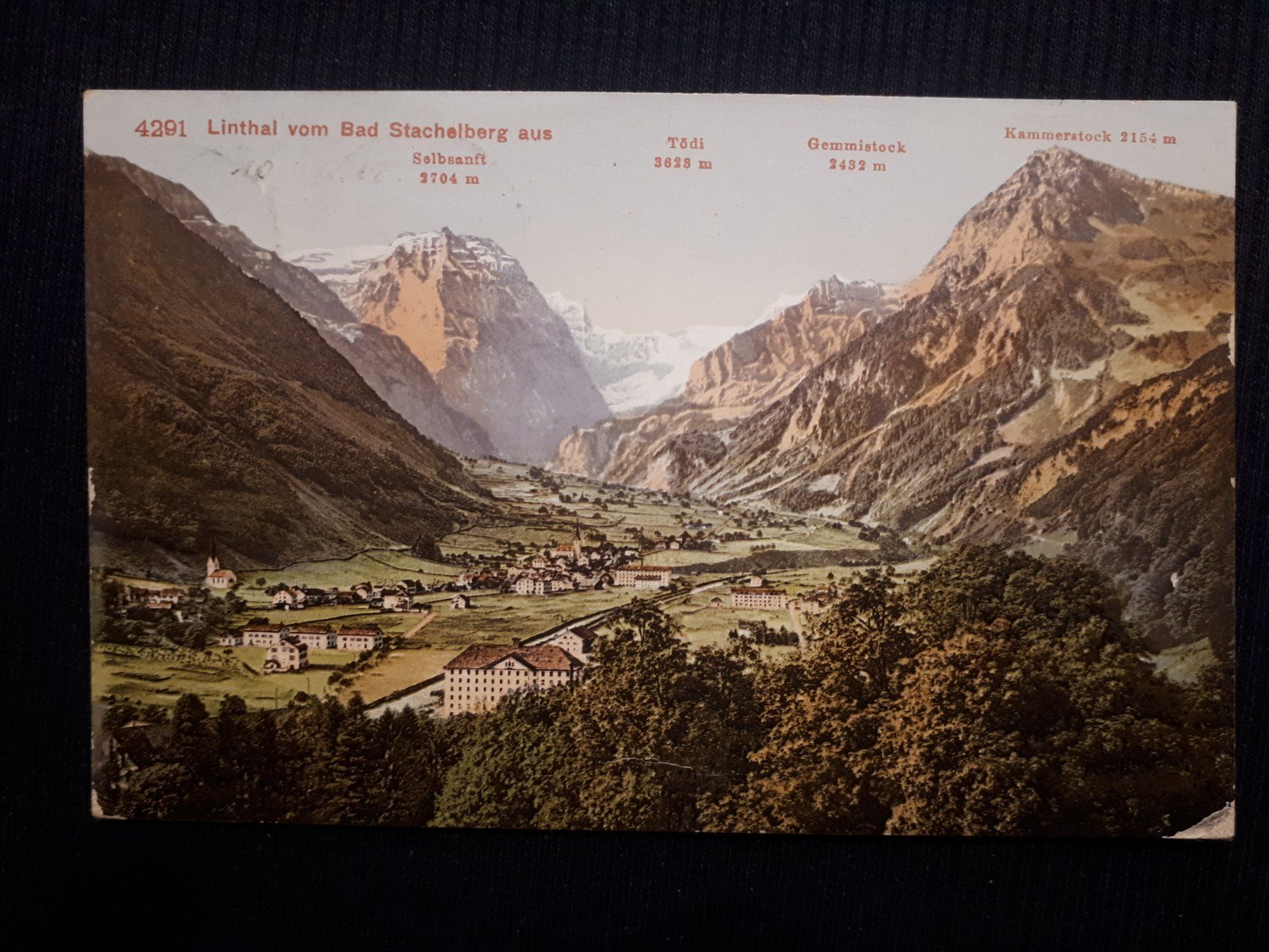 Ansichtskarten: . LINTHAL 1908 - KLEINEN MANGELN – Gebraucht aus Ponto Valentino von giorgia06
